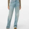 Vmvalerie jeans med mellemhøj talje og lige pasform
