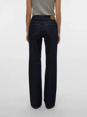 Vmvanessa jeans med lav talje og bred benvidde