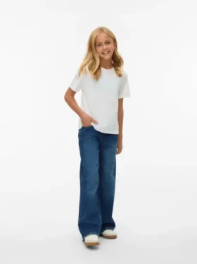 Vmvanessa jeans med lav talje og brede ben
