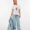 Vmvanessa jeans med lav talje og brede ben