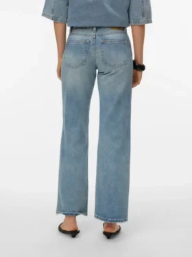 Vmvanessa jeans med lav talje og brede ben