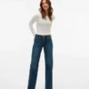 Vmvanessa jeans med lav talje og brede ben