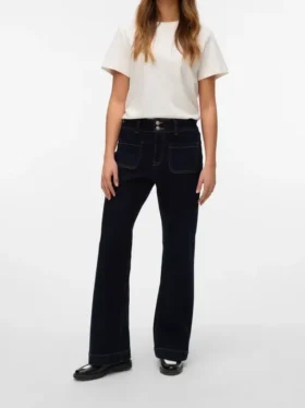 Vmvivianne jeans med høj talje og udvidet ben