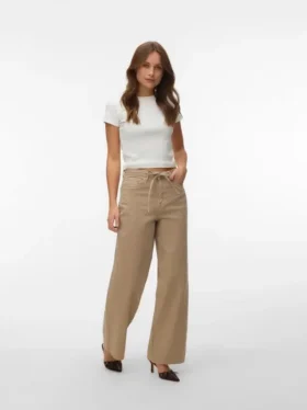 Vmwien jeans med mellemhøj talje og bred benvidde