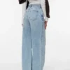 Vmwien jeans med mellemhøj talje og bred benvidde