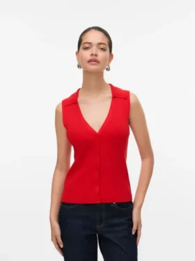 Vmwillow strikbluse