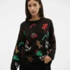 Vmxmasparty strikket pullover