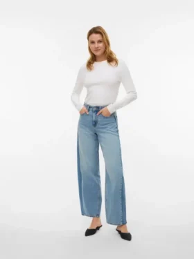 Vmzelda High Rise Barrel Fit-Jeans