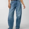Vmzoe Mid Rise Barrel Fit-Jeans
